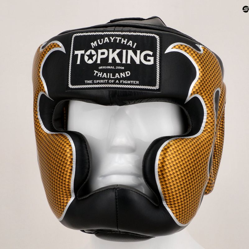 Cască de box Top King Empower black/gold 8