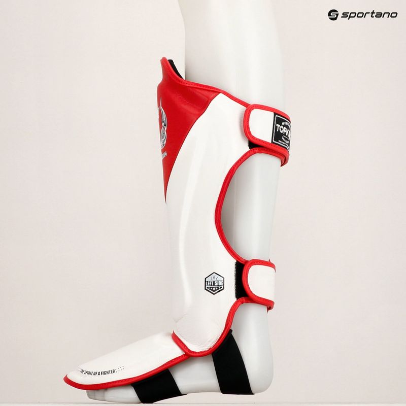 Apărători de tibie Top King Shin Guards Blend white/red 8