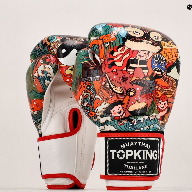 Mănuși de box Top King Boxing Culture white/red TKBGCT-1C1 7