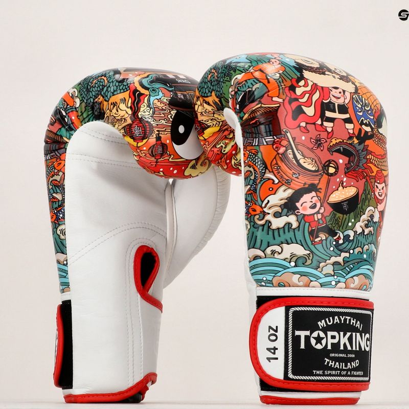 Mănuși de box Top King Boxing Culture white/red TKBGCT-SL-1C1 8