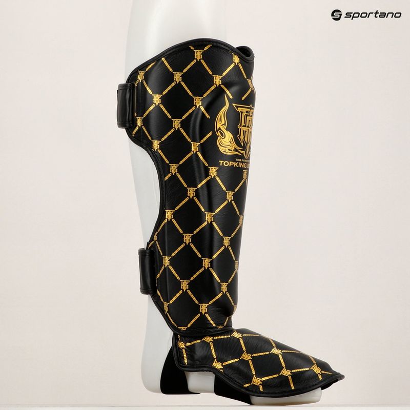 Apărători de tibie Top King Chain black/gold 6