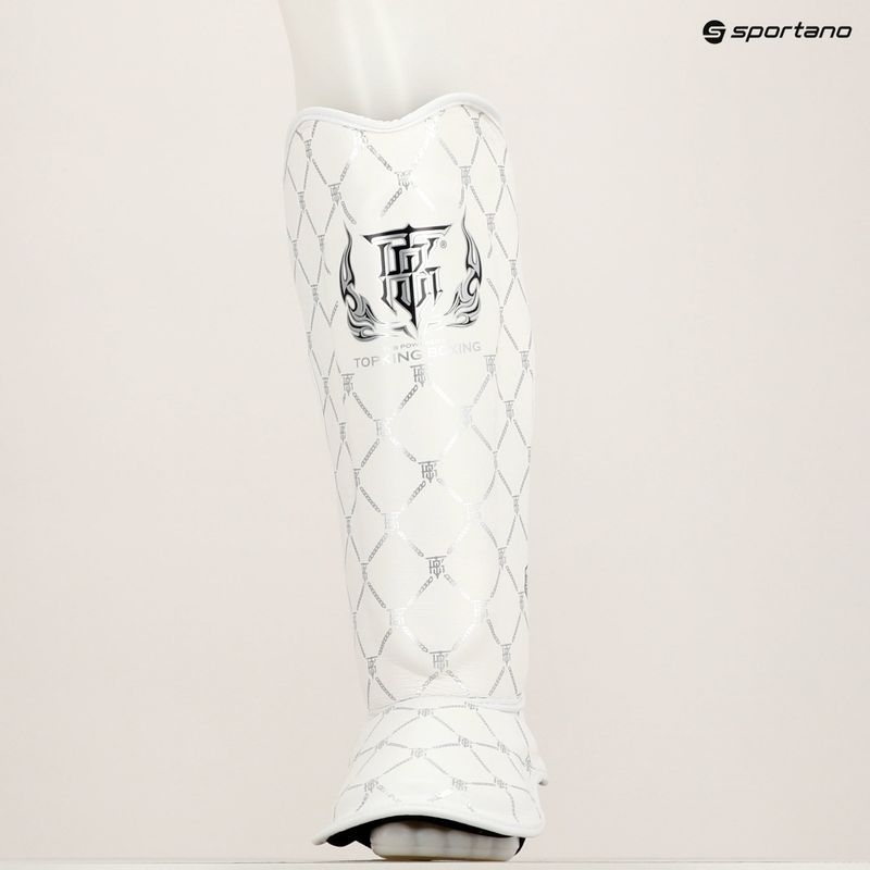 Apărători de tibie Top King Chain white/silver 6
