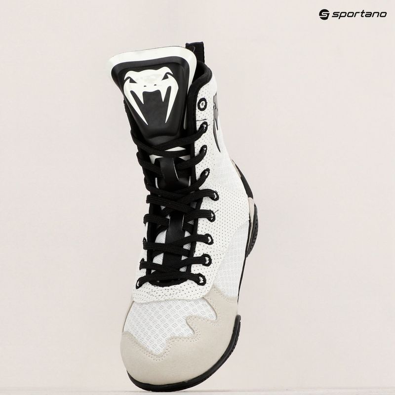 Încălțăminte de box Venum Elite Boxing white/black 19