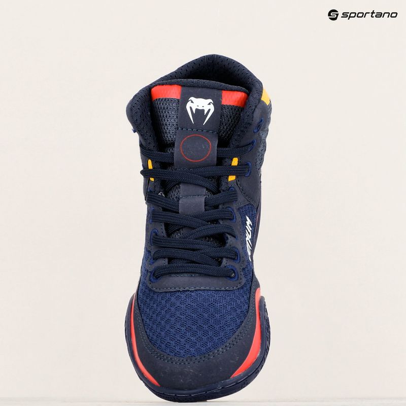 Încălțăminte de box Venum Elite Wrestling blue/yellow 19