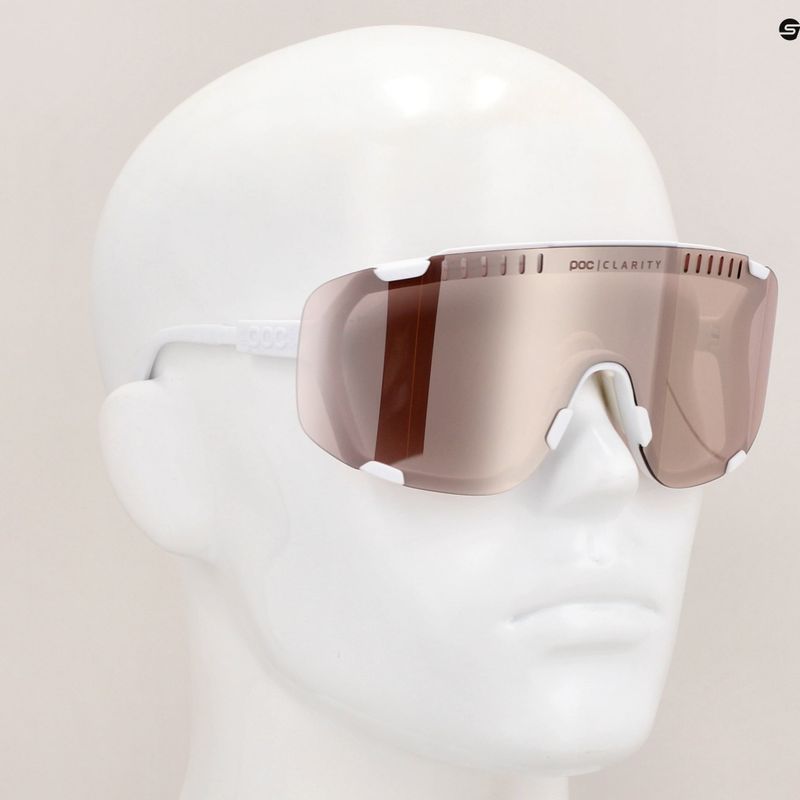 Ochelari de soare POC Devour hydrogen white/clarity trail /partly sunny silver 11