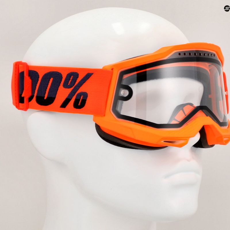 Ochelari de bicicletă  100% Accuri 2 Enduro MTB neon/orange/clear 7