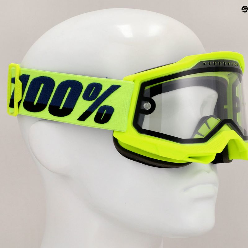 Ochelari de bicicletă  100% Accuri 2 Enduro MTB fluo/yellow/clear 7