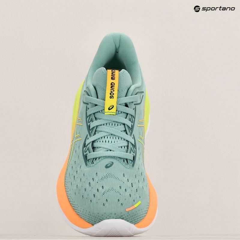 Încălțăminte de alergare pentru femei ASICS Gel-Cumulus 26 Paris light celadon/safety yellow 11