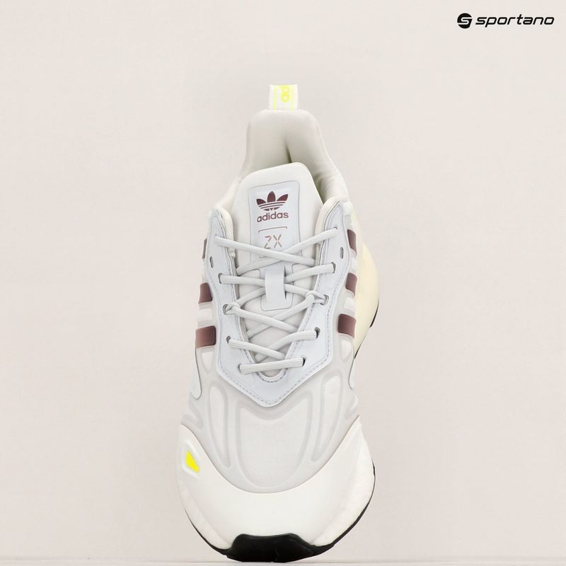 Încălțăminte pentru copii adidas ZX 2K Boost 2.0 crystal white/solar yellow/off white 9