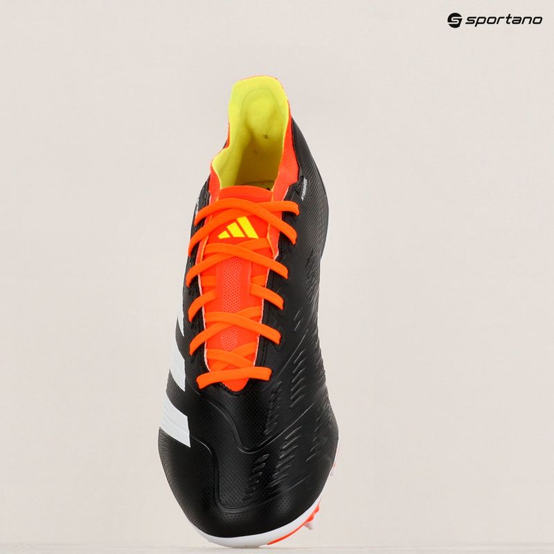 Încălțăminte de fotbal  adidas Predator League FG core black/cloud white/solar red 10