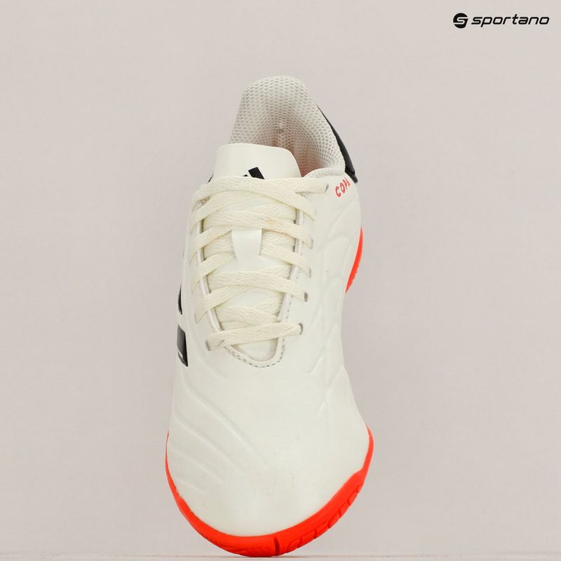 Încălțăminte de fotbal pentru copii adidas Copa Pure II Club IN ivory/core black/solar red