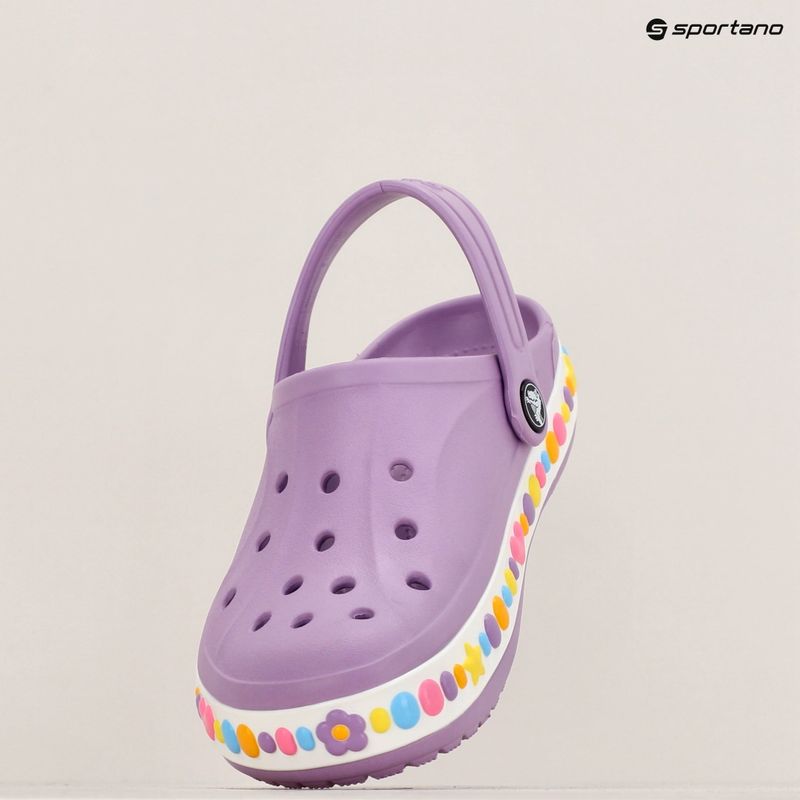 Papuci pentru copii Crocs Bayaband Charm Band Clogs orchid 16