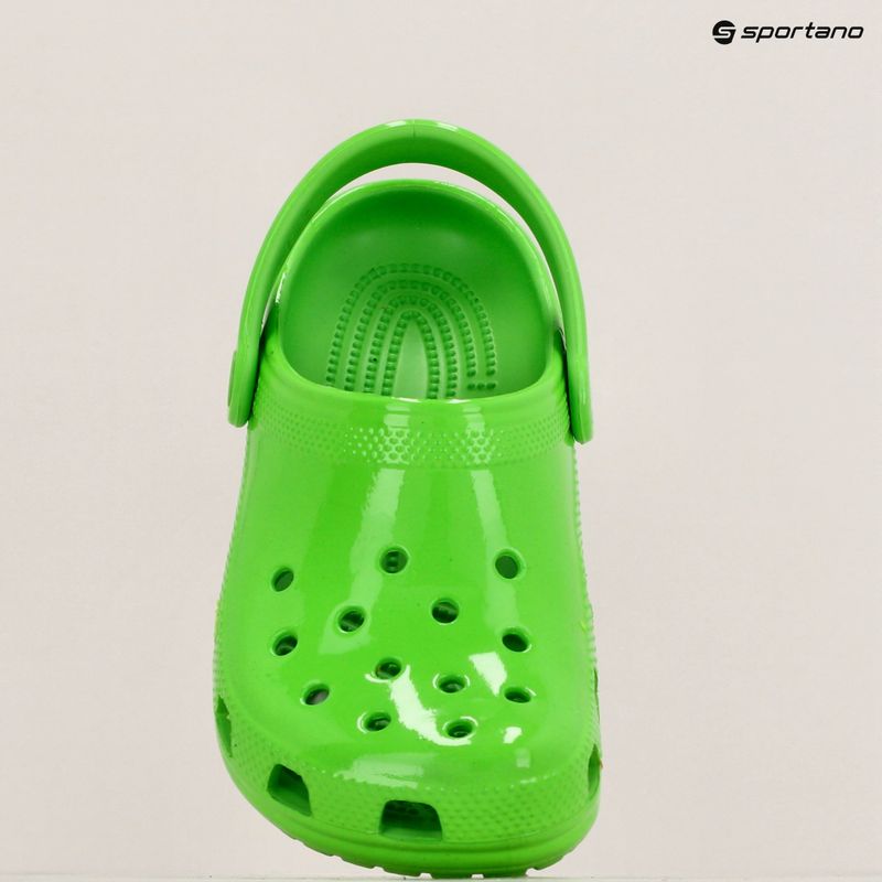 Papuci pentru copii Crocs Classic Neon Highlighter Clog Kids green slime