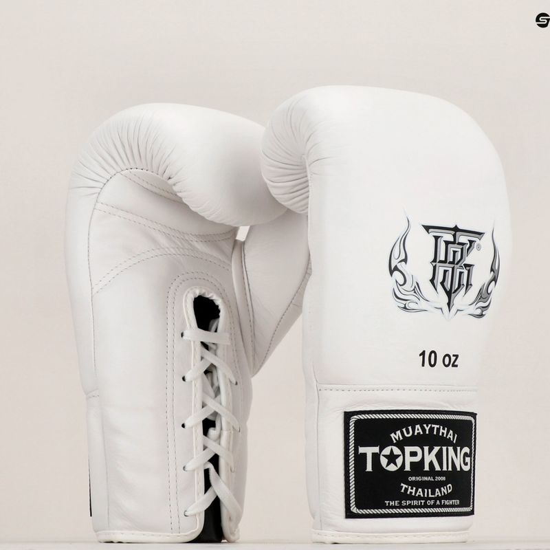 Mănuși de box Top King Muay Thai Pro white 7