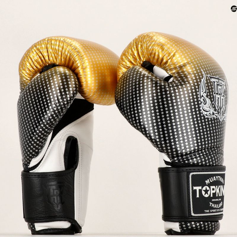 Mănuși de box Top King Muay Thai Super Star Air gold 6