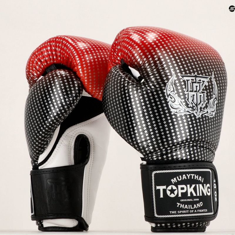 Mănuși de box Top King Muay Thai Super Star Air red 6