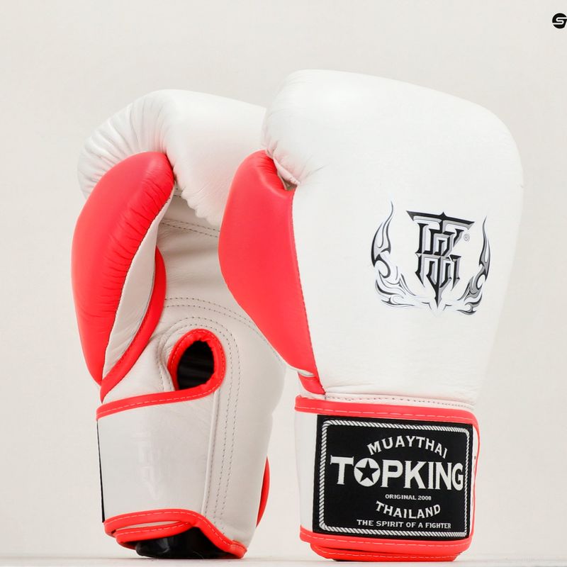 Mănuși de box Top King Boxing Reborn white/pink 6