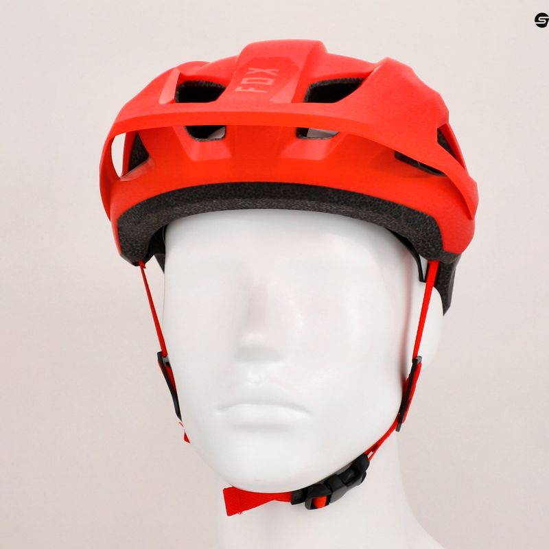 Cască de ciclism Fox Racing Mainframe Trvrs fluorescent red 8