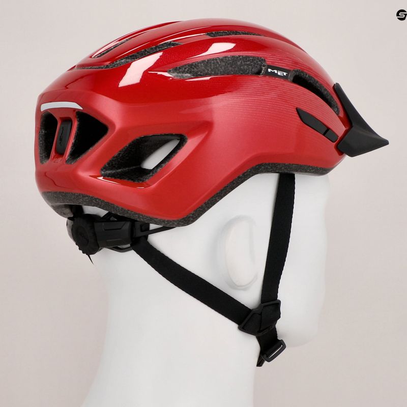 Cască de bicicletă MET Downtown red glossy