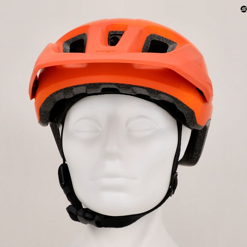 Cască de bicicletă MET Echo orange rust matt