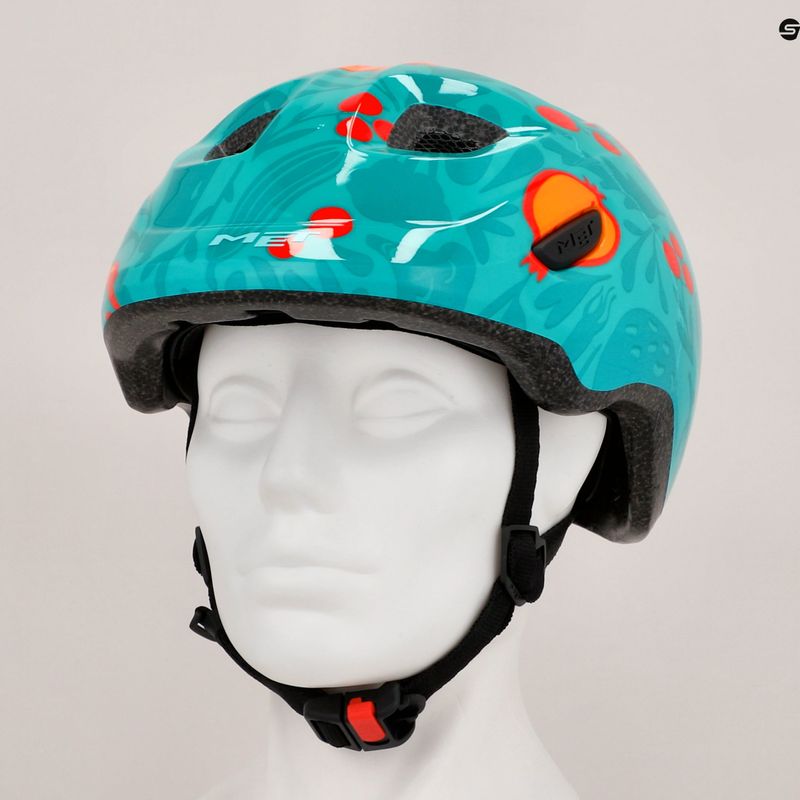 Cască de bicicletă pentru copii  MET Hooray green fruit glossy 9