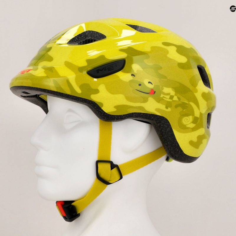 Cască de bicicletă pentru copii  MET Hooray lime chameleon glossy 7