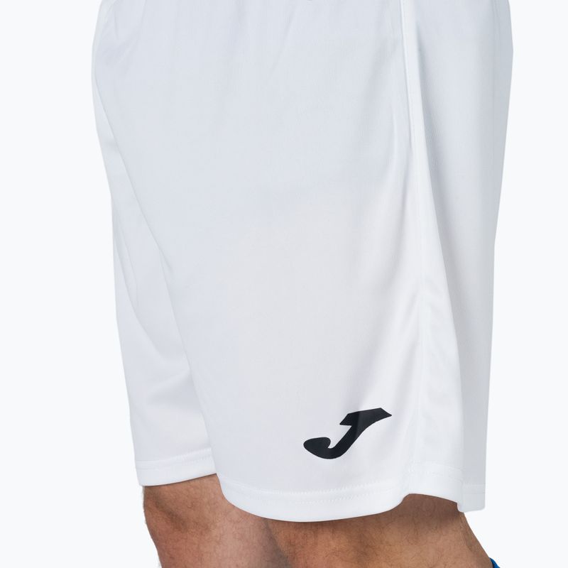 Pantaloni scurți de fotbal Joma Nobel pentru bărbați, alb 100053 4
