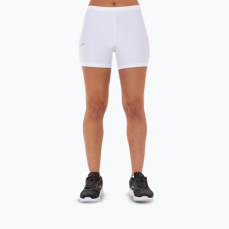 Pantaloni scurți de alergare pentru femei Joma Lycra alb