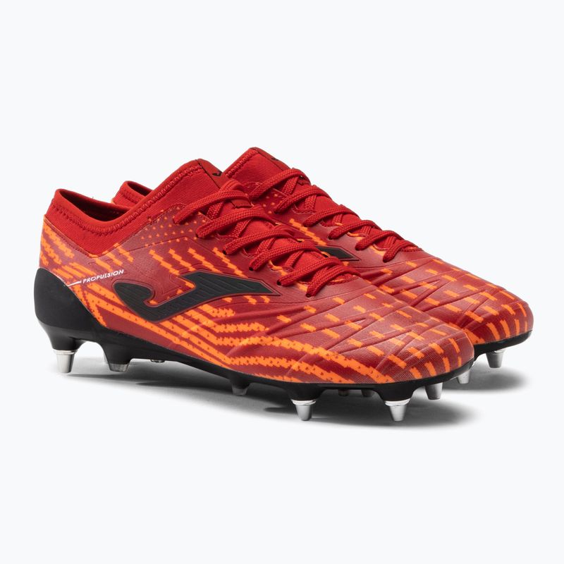 Ghete de fotbal Joma Propulsion Lite SG roșu pentru bărbați 5