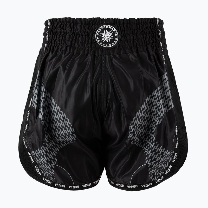 Pantaloni scurți de antrenament pentru bărbați Venum Nexus Muay Thai black/silver 2