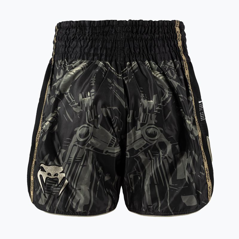 Pantaloni de antrenament pentru bărbați Venum Nexus Invader Muay Thai black/sand 2
