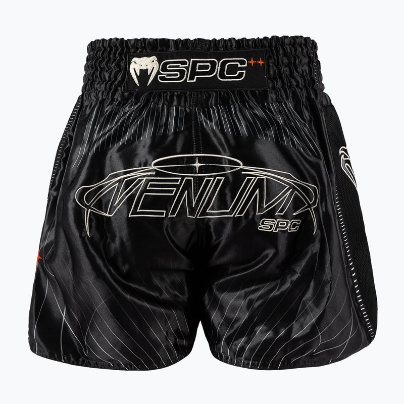 Pantaloni de antrenament pentru bărbați Venum Eclipse Muay Thai black/ivory 2