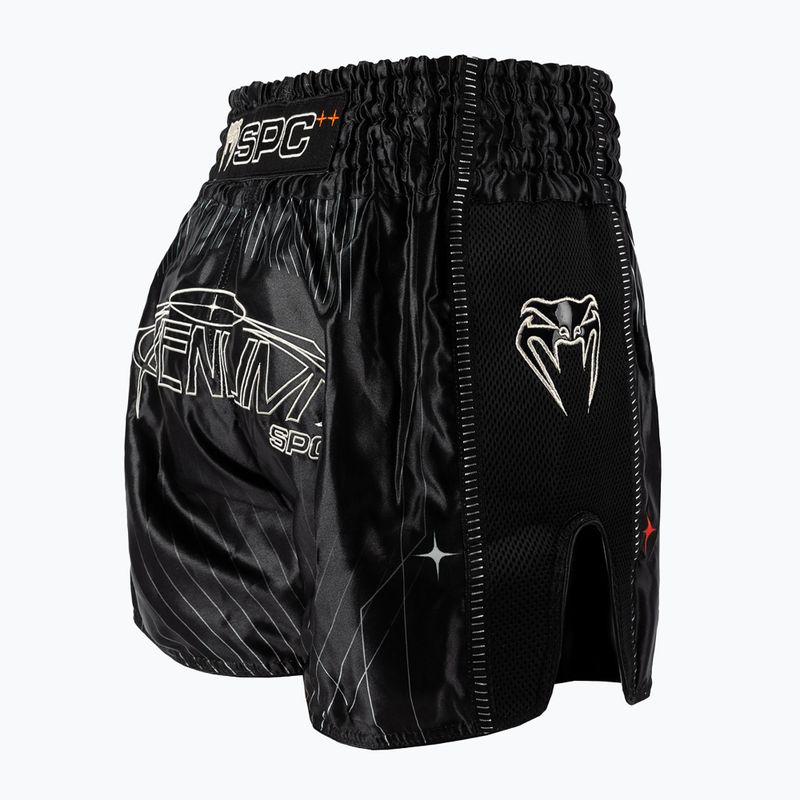 Pantaloni de antrenament pentru bărbați Venum Eclipse Muay Thai black/ivory 4