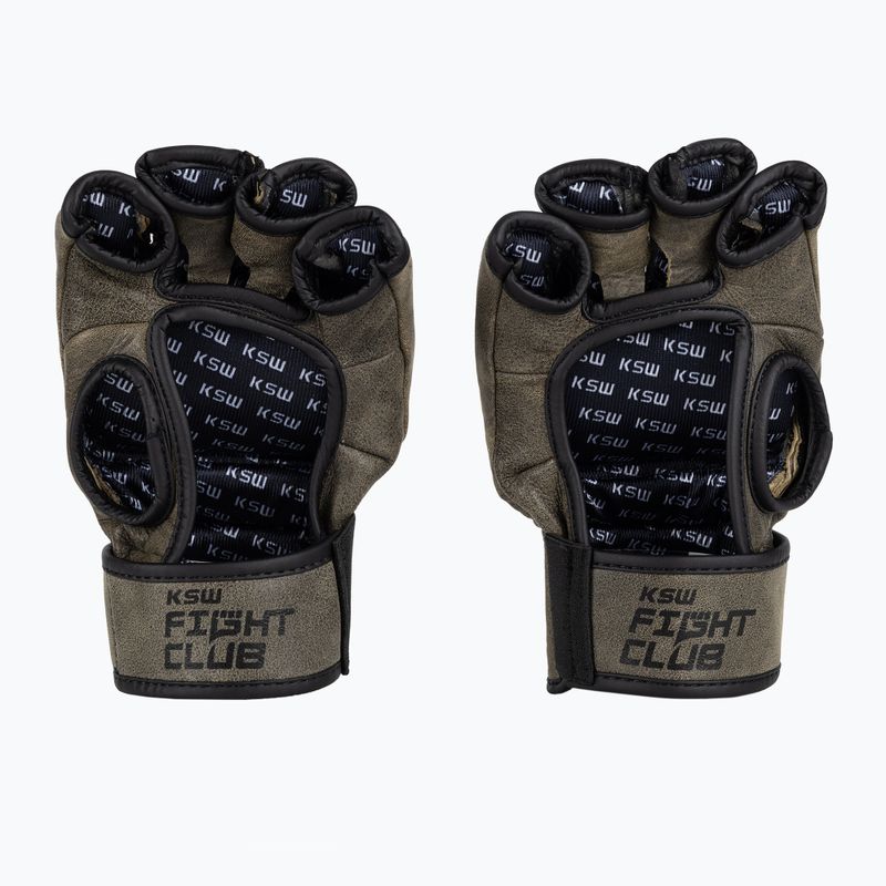 Mănuși de grappling KSW Fight Club maro Gloves_FCL 3