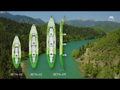 AquaMarina Recreational Kayak 3 persoane caiac gonflabile 15'7 'Betta-475 verde 17