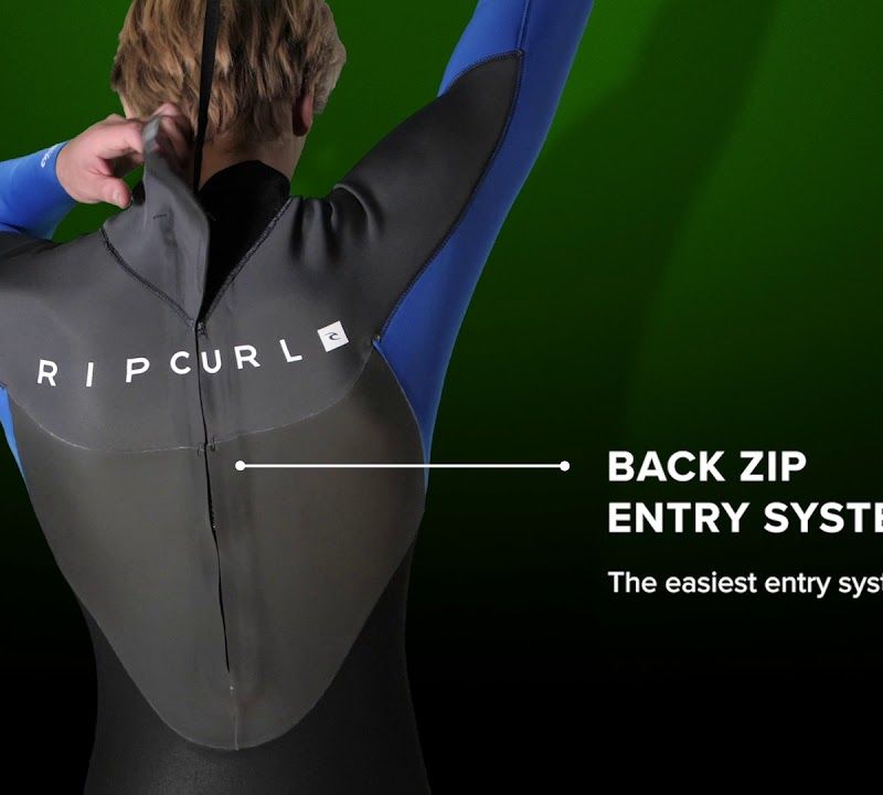 Costum de înot pentru bărbați Rip Curl Omega 5/3 mm GB B/Zip 70 gri-albastru 113MFS 4