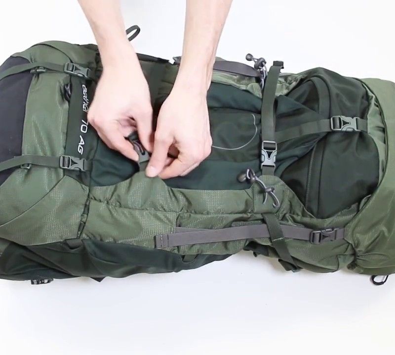 Rucsac pentru drumeții bărbați Osprey Aether 55 verde 10002955 8