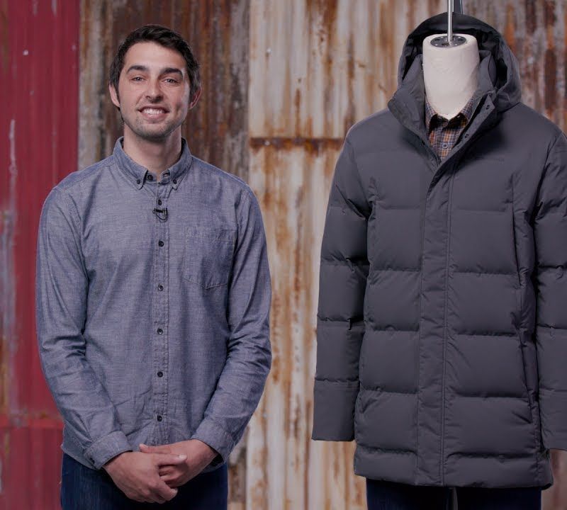 Palton cu puf pentru bărbați Patagonia Jackson Glacier Parka smolder blue 11