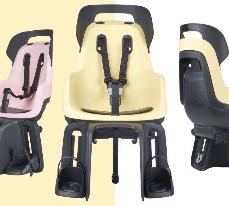 Scaun spate pentru bicicletă pentru cadru bobike Go 1P negru și bej 8012400001 10