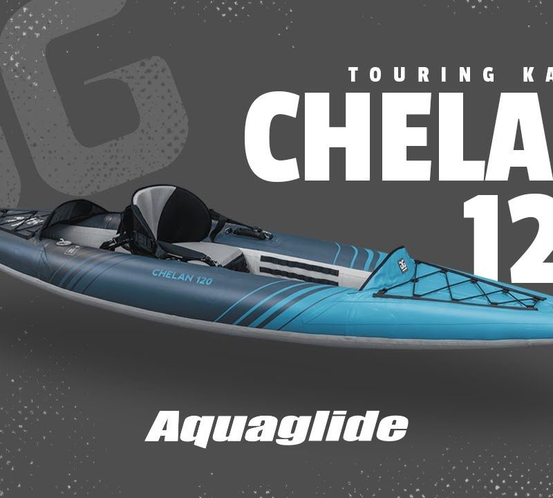 Aquaglide Chelan 120 albastru 584121104 Caiac gonflabil pentru 1 persoană 9