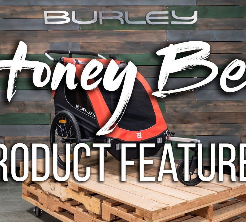Cărucior de bicicletă pentru copii Burley Honey Bee, roșu, BU-949209 16