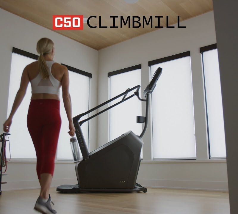 Bandă de fitness cu scări Matrix Climbmill + C50XR, negru, MX-C-50-XR-02 8