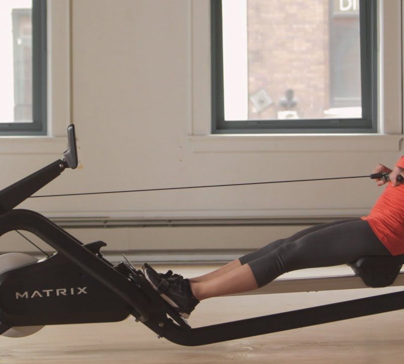 Aparat de vâslit Matrix, negru, MX-Rower16 10