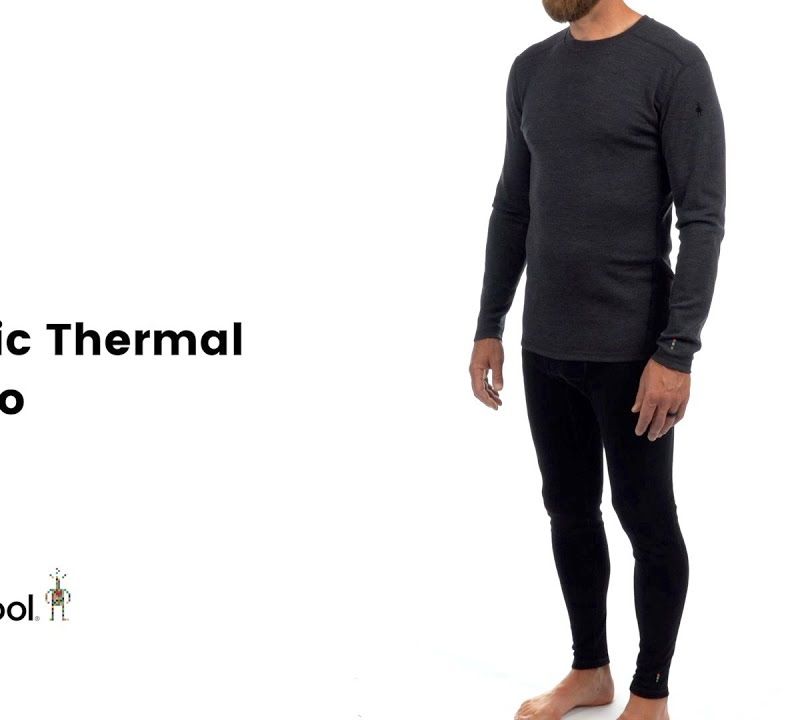 Bluză termică pentru bărbați Smartwool Merino 250 Baselayer Crew Boxed light gray heather 6