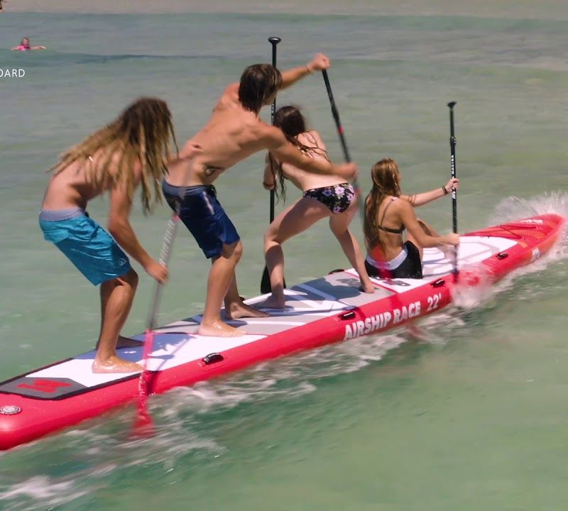 Placă SUP Aqua Marina Airship Race - Team iSUP, 6.7m/20cm roșie BT-20AS 16