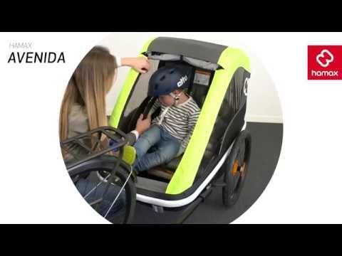 Hamax Avenida One remorcă pentru biciclete negru-verde 400020_HAM 10