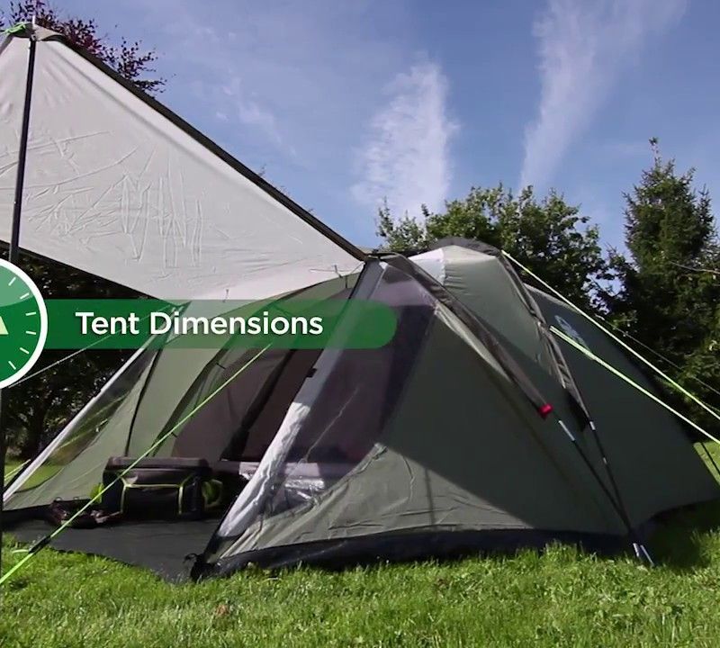 Cort de camping pentru 4 persoane Coleman Rock Springs 4 verde 200003888888 7