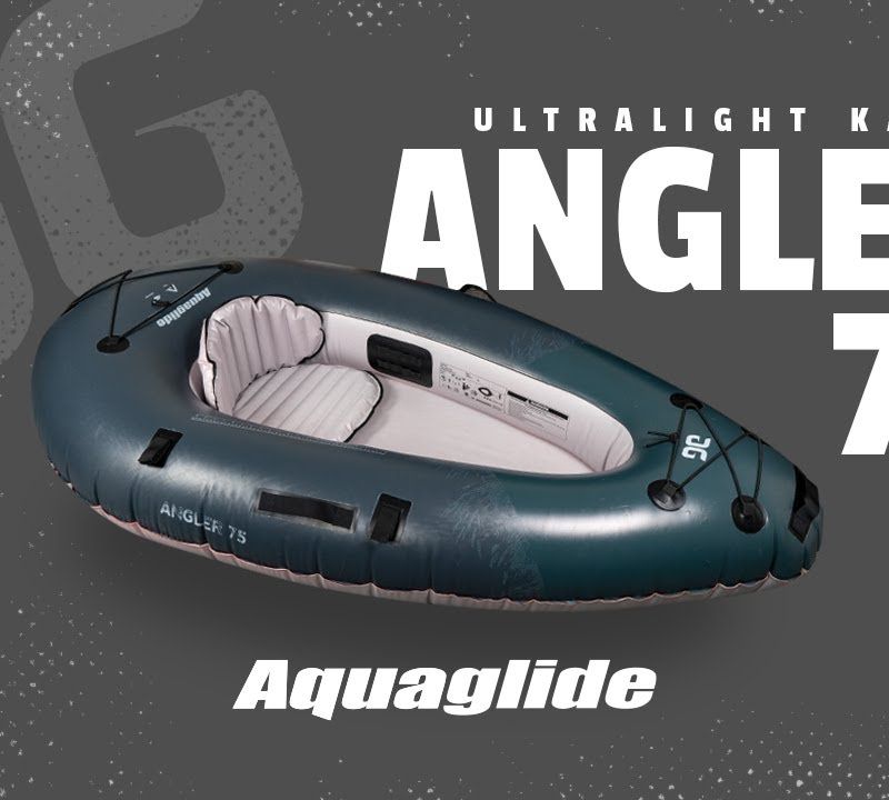 Aquaglide Backwoods Angler 75 gri 584121108 Caiac gonflabil pentru 1 persoană 9