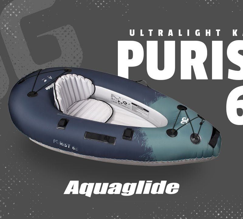 Aquaglide Backwoods Purist 65 gri 584121107 Caiac gonflabil pentru 1 persoană 9