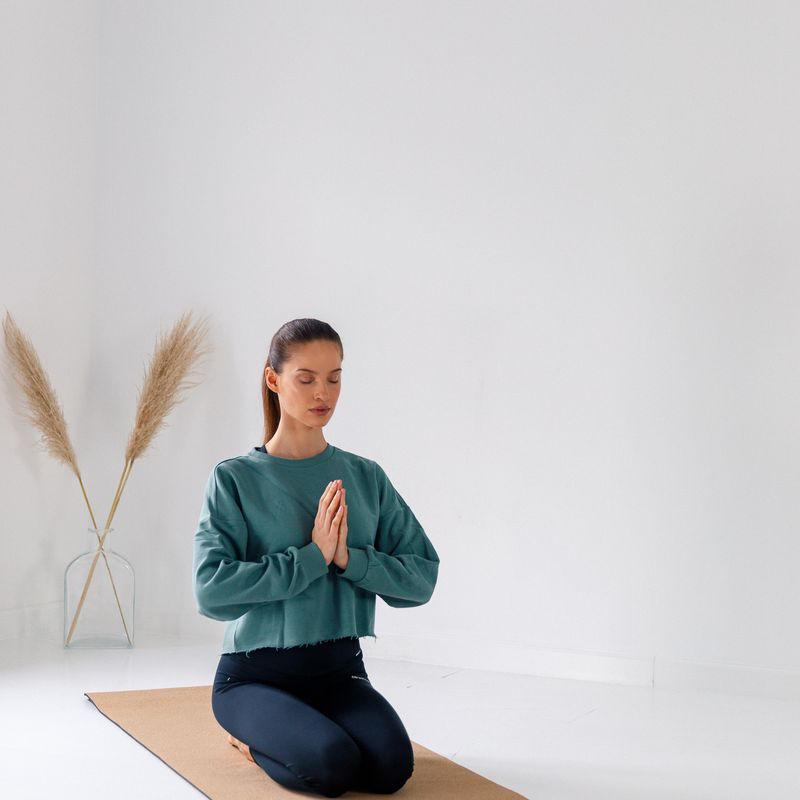 XTREXO Yoga mat TPE plută 6 mm negru YM-C01C 8